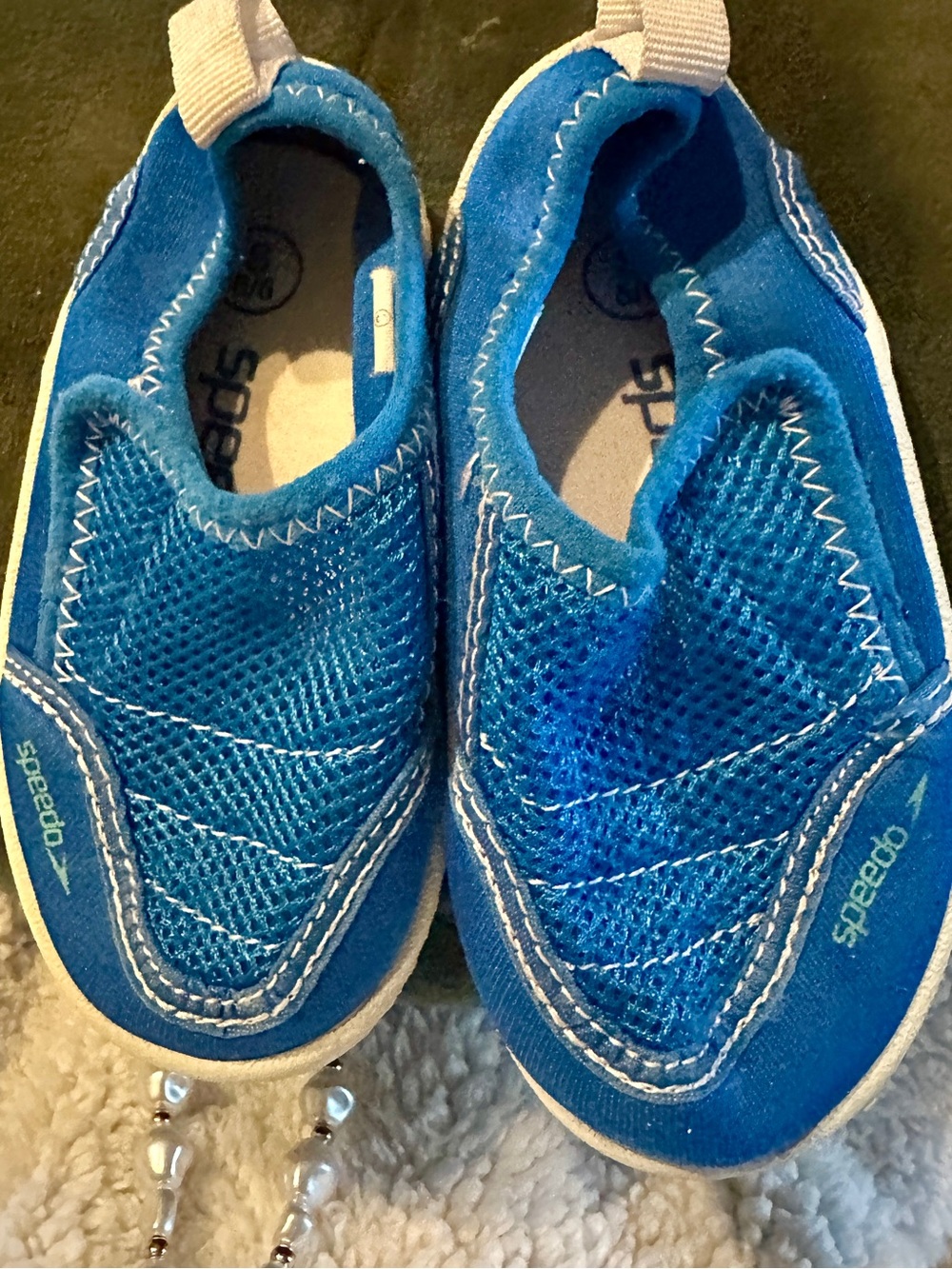 Speedo Kids Blue Slip-On / Velcro closure, Mesh Water Shoes